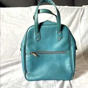 Teal Leather Women's Bag